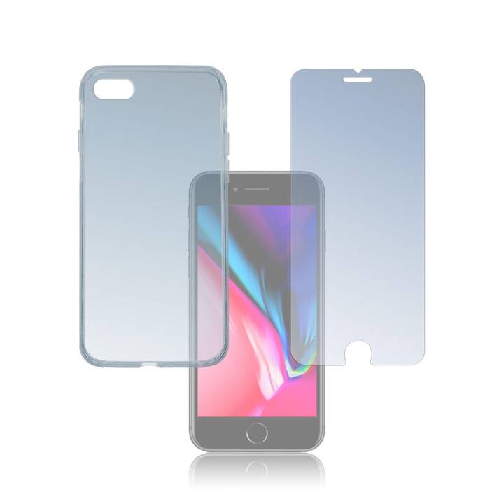 4SMARTS Tasche 360° Protection (iPhone 8, iPhone 7, Transparent)