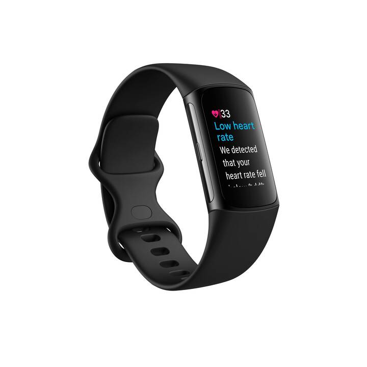 FITBIT Charge 6 (L, S, Obsidian/Schwarz)