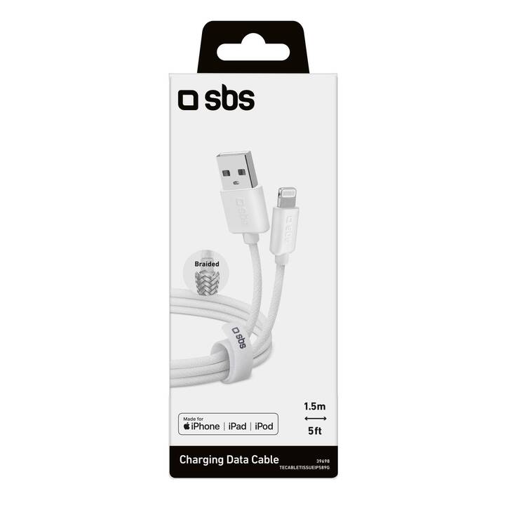 SBS Cavo (USB 2.0 di tipo A, Lightning, 1.5 m)