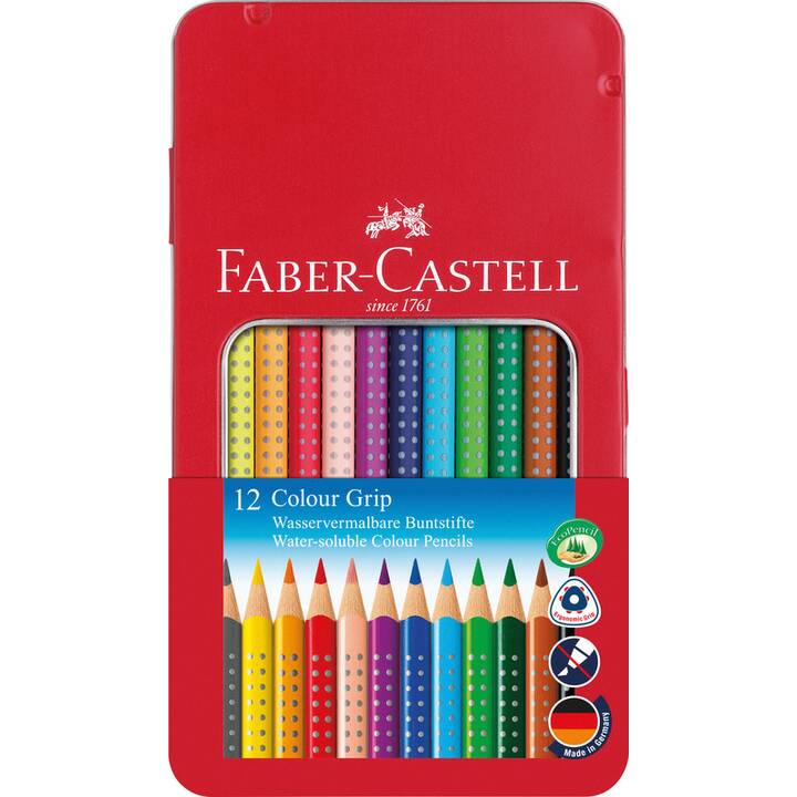 FABER-CASTELL Crayons de couleur Colour Grip (12 pièce)