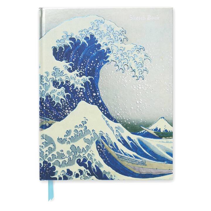 FLAME TREE Notizbuch The Great Wave (A4, Blanko)