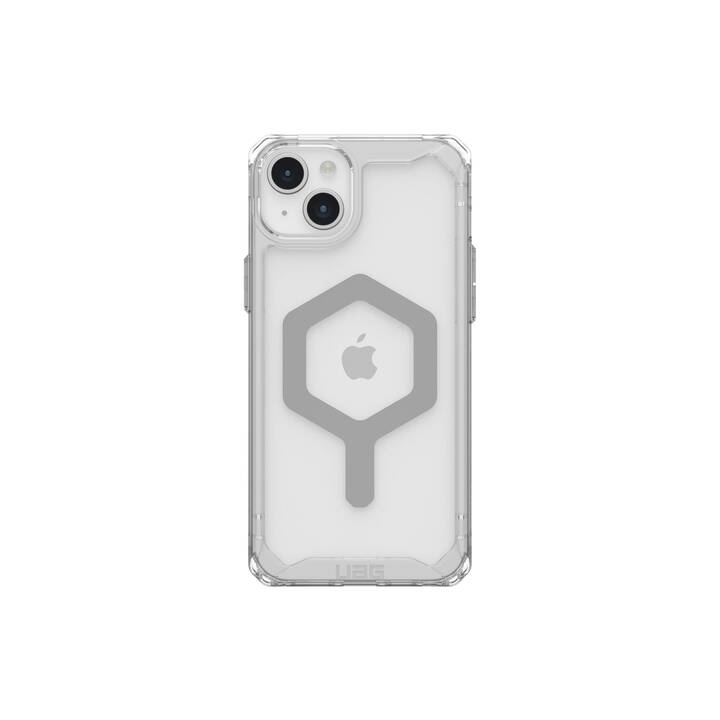 URBAN ARMOR GEAR Backcover (iPhone 15 Plus, Silber, Transparent, Weiss)