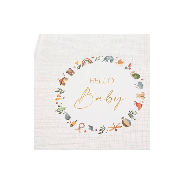 GOLDBUCH Album del bebè Hello Baby (Animale, Piante, Bianco, Multicolore)
