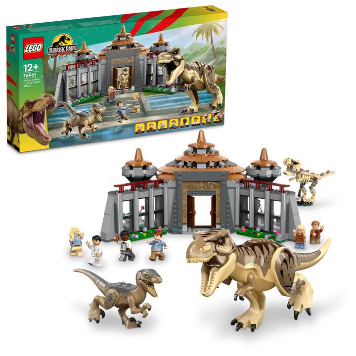 LEGO Jurassic World Angriff des T. rex und des Raptors aufs Besucherzentrum (76961)