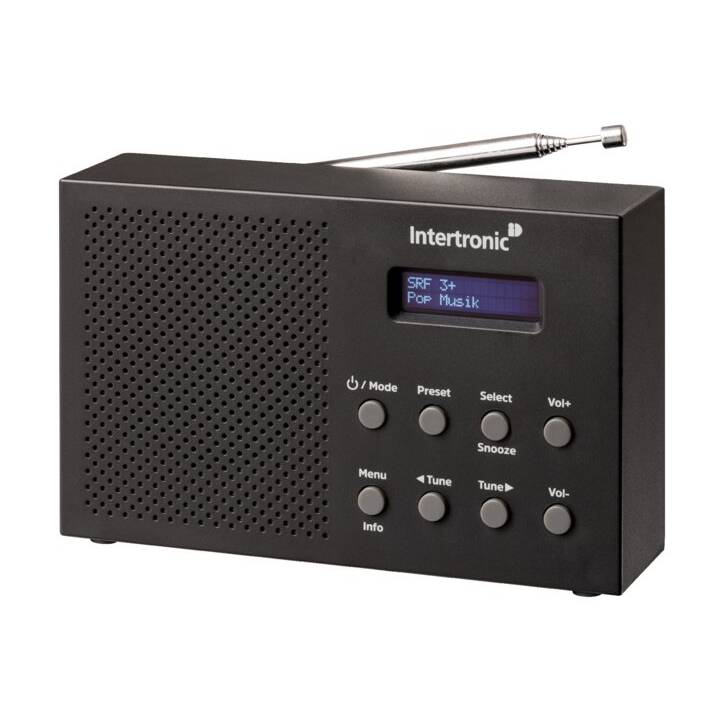 INTERTRONIC DAB + / FM RA-28 Radio digitale (Nero)