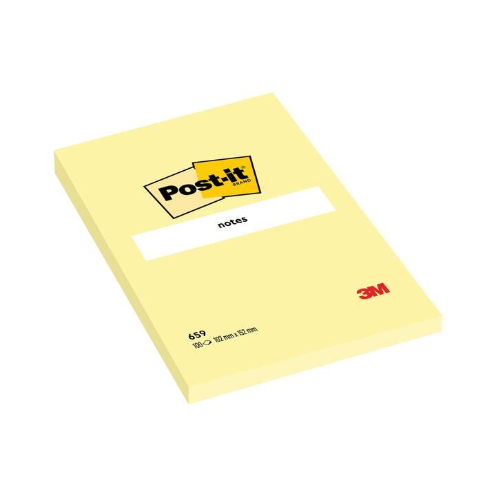 POST-IT Blocchetti memo (6 x 100 foglio, Giallo)