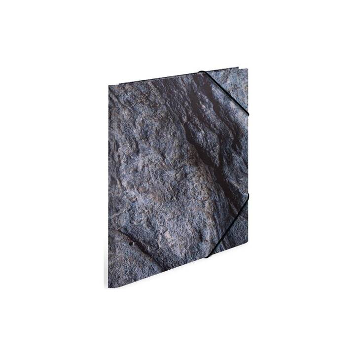 HERMA Gummizugmappe Stone (Grau, A3, 1 Stück)