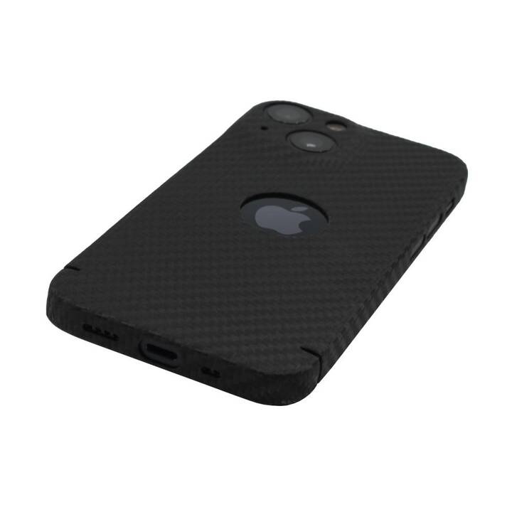 NEVOX Backcover Carbon (iPhone 14 Plus, Einfarbig, Schwarz)