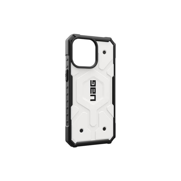 URBAN ARMOR GEAR Backcover Max Ice (iPhone 15 Pro Max, Transparent, Noir, Blanc)