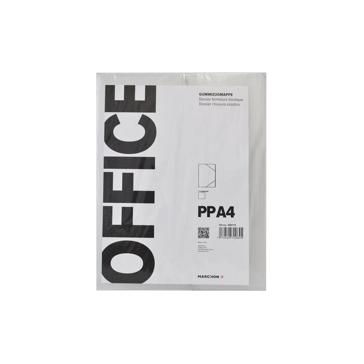 MARCHON OFFICE Cartellina con elastico (Transparente, A4, 1 pezzo)