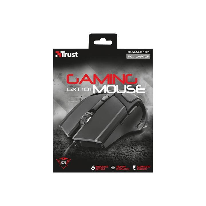 TRUST GXT 101 Maus (Kabel, Gaming)