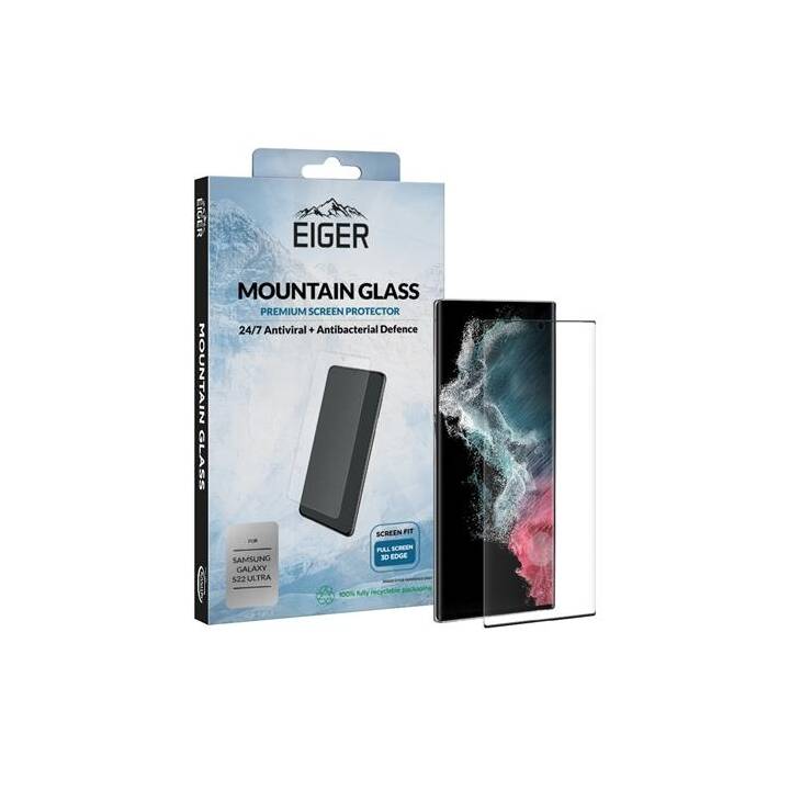EIGER Verre de protection d'écran Mountain Glass 3D (Galaxy S22 Ultra 5G)