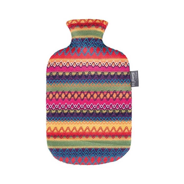 FASHY Bouillotte d'eau chaude Peru-Design (2 l, Multicolore)
