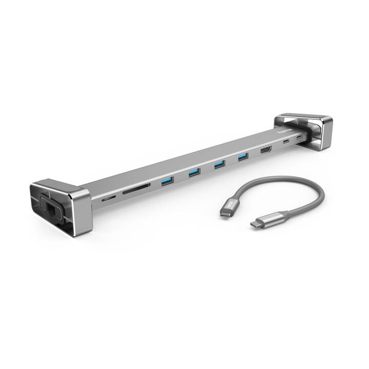 HAMA Stazione d'aggancio 9in1-USB-C (HDMI, USB di tipo C, 4 x USB 3.2 Typ-A, RJ-45 (LAN))