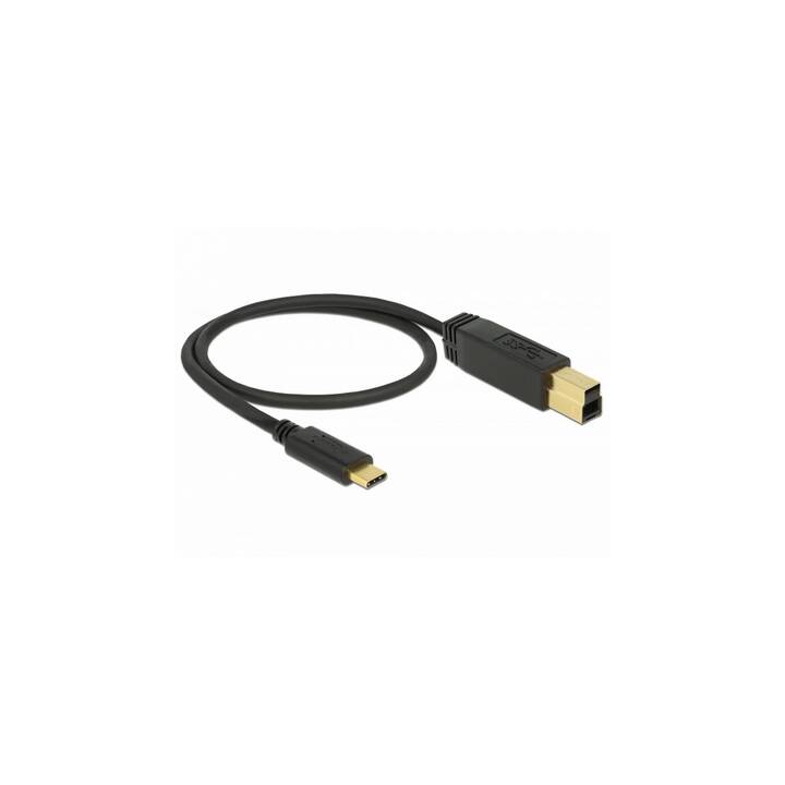DELOCK USB-Kabel (USB 3.1 Typ-C, USB Typ-B, 0.5 m)