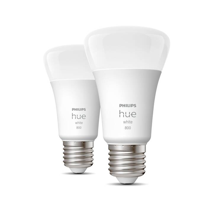 PHILIPS HUE Ampoule LED White (E27, ZigBee, Bluetooth, 9 W)