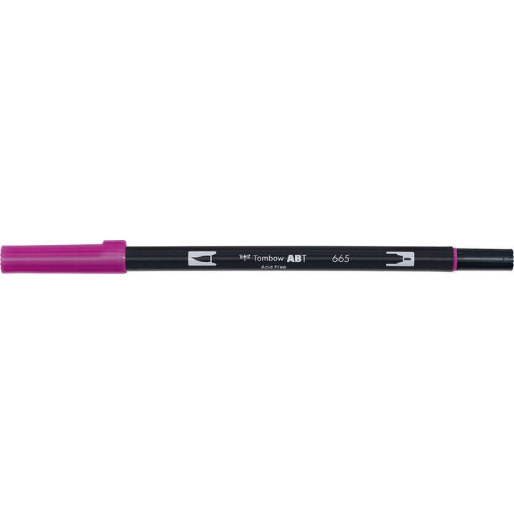 TOMBOW Dual Brush ABT 665 Crayon feutre (Pourpre, 1 pièce)