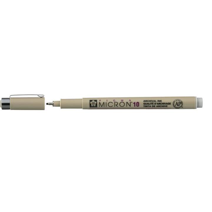 SAKURA Pigma Micron 10 Penna a fibra (Grigio chiaro, 1 pezzo)