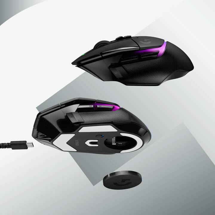 LOGITECH G502 X Plus Maus (Kabel und Kabellos, Gaming)