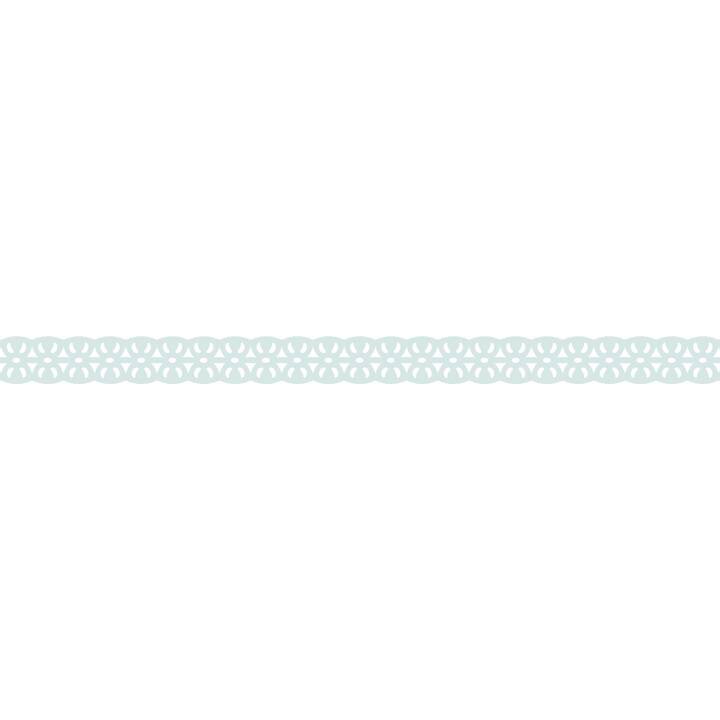 FOLIA Washi Tape Set (Beige, Rosa, Blu chiaro, Verde, 5 m)