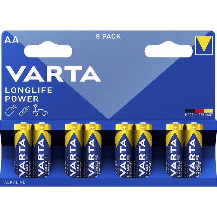 VARTA Batterie (AA / Mignon / LR6, Universell, 8 Stück)