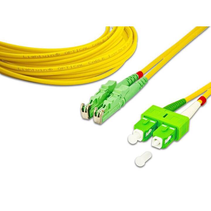LIGHTWIN Câble réseau (SC Single-Modus, E-2000 (APC), 3 m)