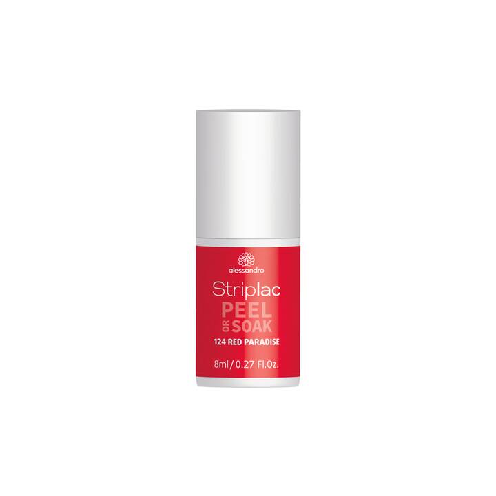 ALESSANDRO Vernis à ongles à décoller Peel or Soak (124 Red Paradise, 8 ml)