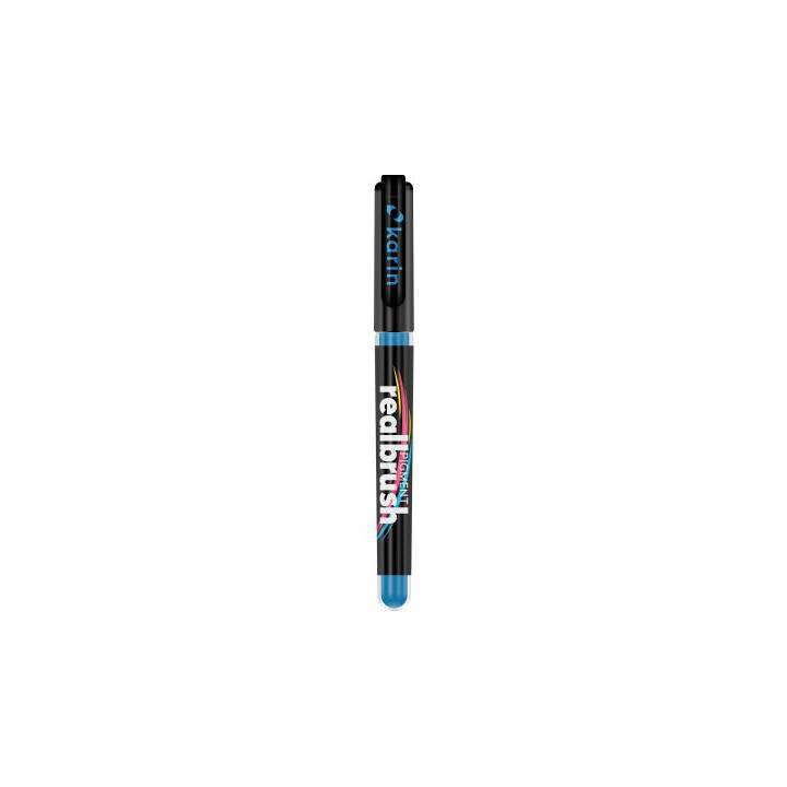 KARIN Real Brush Pro Pigment Crayon feutre (Bleu azur, 1 pièce)