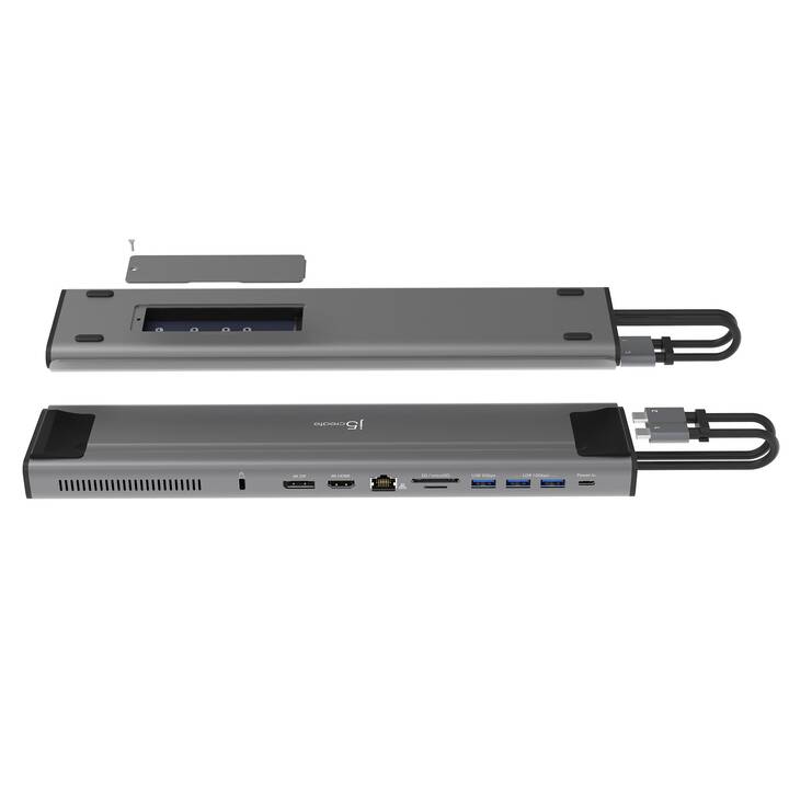 J5 CREATE Dockingstation JCD552-N (DisplayPort, HDMI, USB 3.2, RJ-45 (LAN))