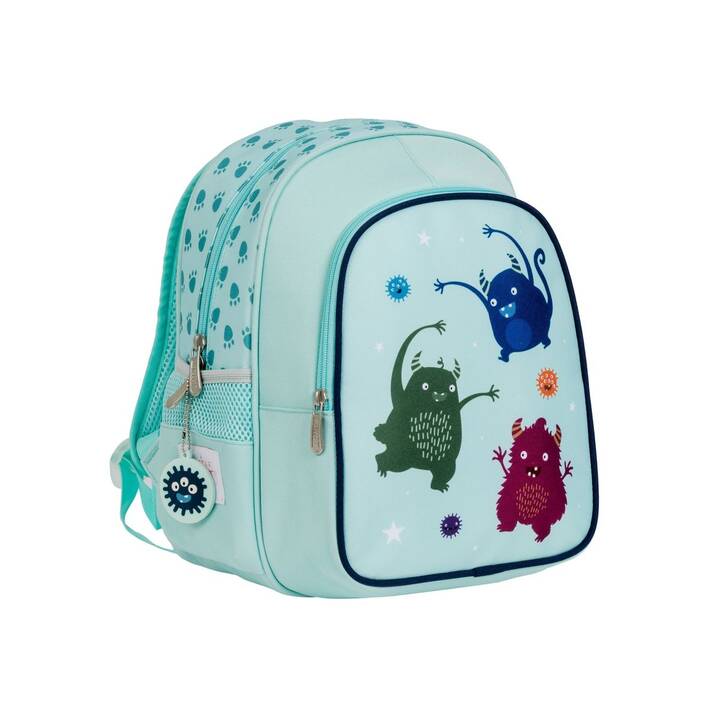 ALLC Sac à dos de jardin d'enfants Monster (13 l, Bleu clair)