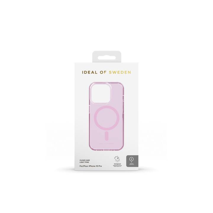IDEAL OF SWEDEN Backcover (iPhone 15 Pro, Ohne Motiv, Transparent, Pink, Rosa)