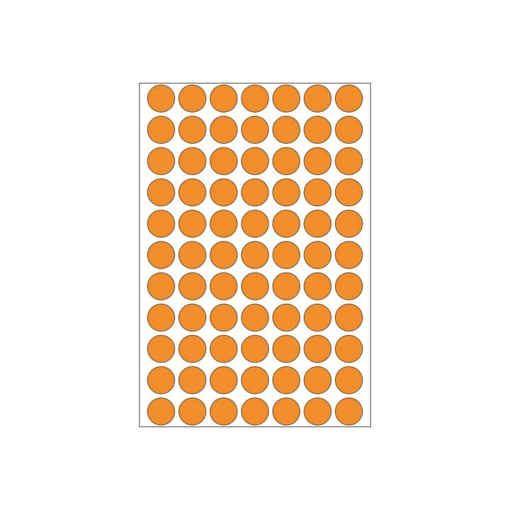 HERMA Sticker (Orange, 1848 Stück)