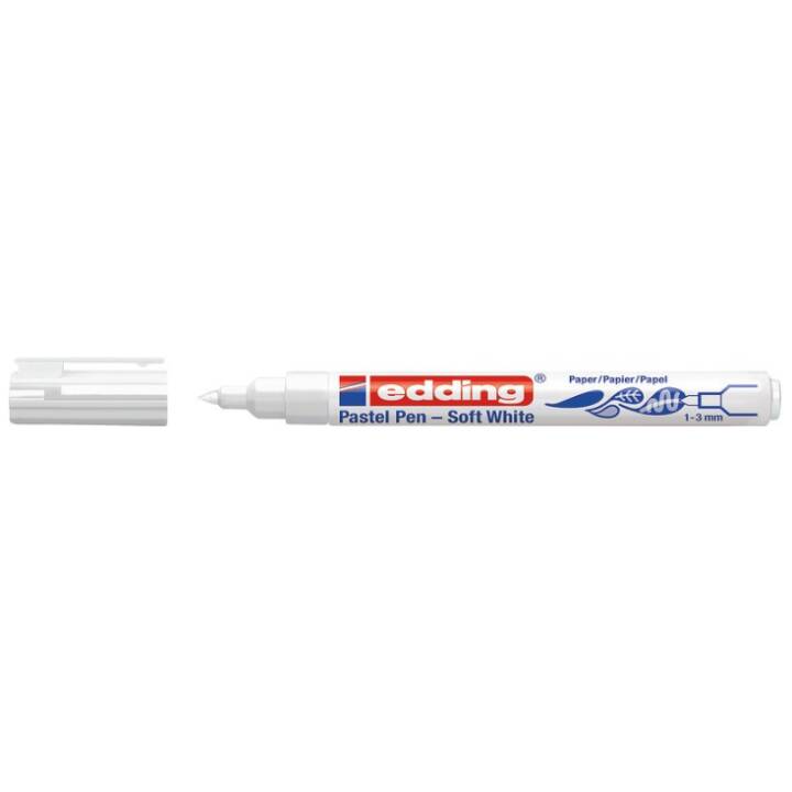 EDDING Pastelpen 1500 Crayon feutre (Blanc, 1 pièce)