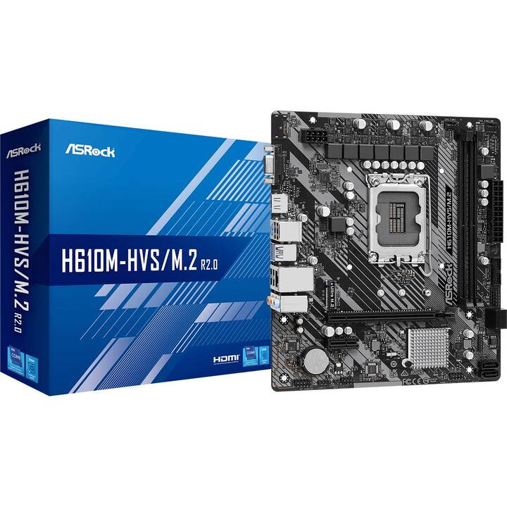 ASROCK H610M-HVS/M.2 R2.0 (LGA 1700, Intel H610, Micro ATX)