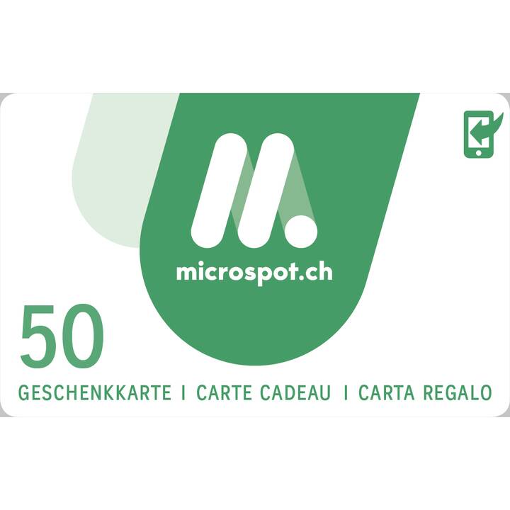 MICROSPOT Geschenkkarte CHF 50.-