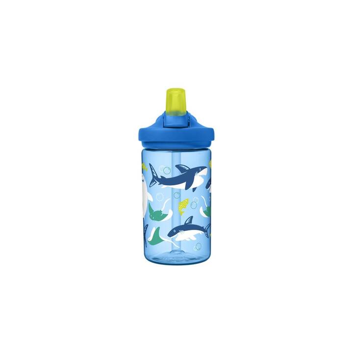 CAMELBAK Kindertrinkflasche Eddy (0.4 l, Transparent, Blau)
