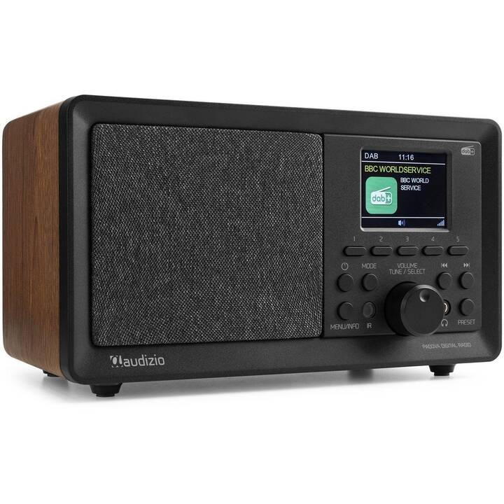 AUDIZIO Padova Digitalradio (Schwarz, Braun)