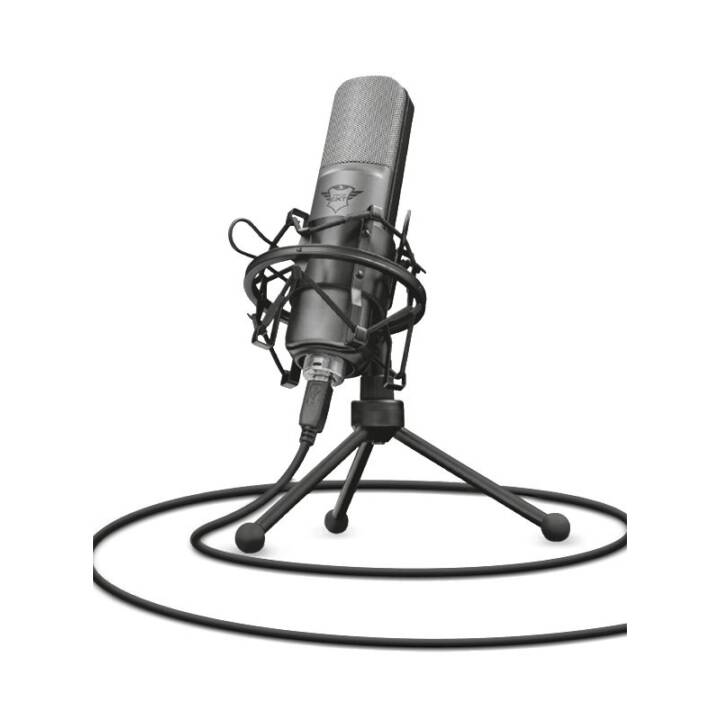 TRUST GXT 242 Lance Microphone directionnel (Argent, Noir)