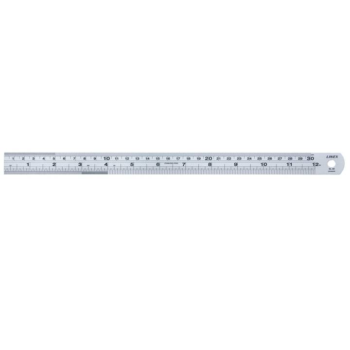 LINEX A/S Lineal (30 cm, Silber)