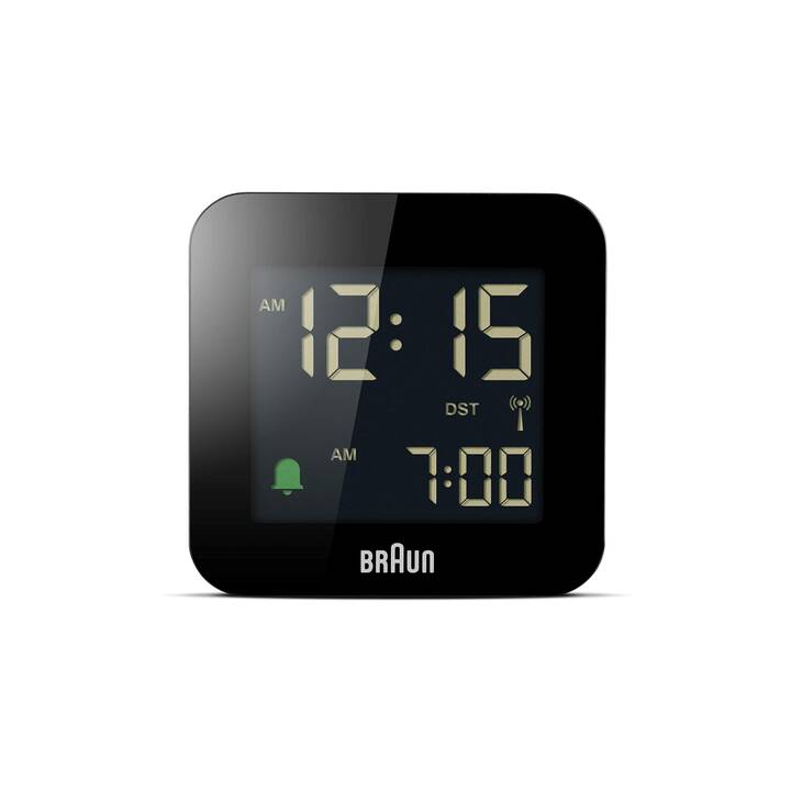 BRAUN Réveil radio-piloté BC08B-DCF (Noir)