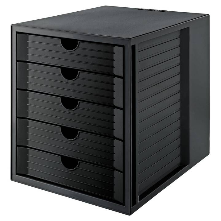 HAN Büroschubladenbox (A4, 275 mm  x 330 mm  x 320 mm, Schwarz)