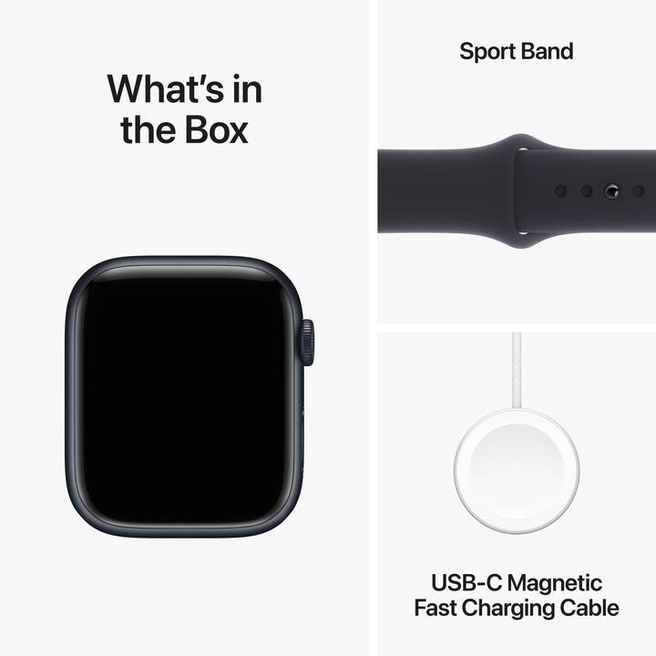 APPLE Watch Series 9 GPS (45 mm, Alluminio, M)