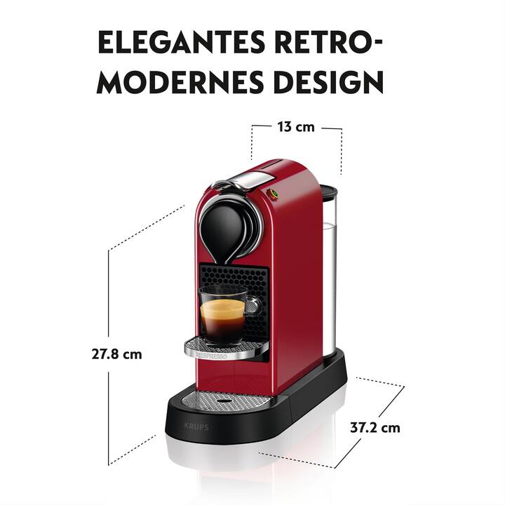 KRUPS Citiz XN7415 (Nespresso, Rosso)