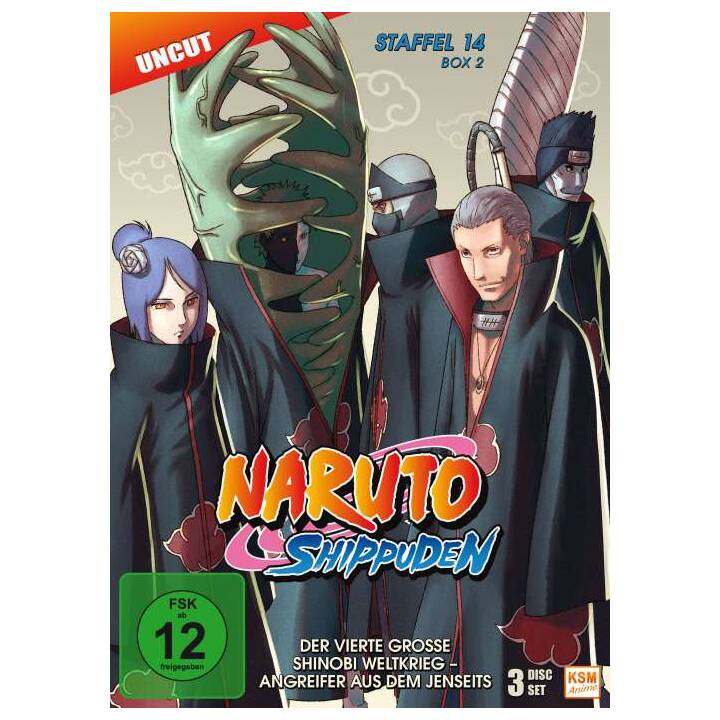 Naruto Shippuden Box 2 Saison 14 (Uncut, DE, JA)