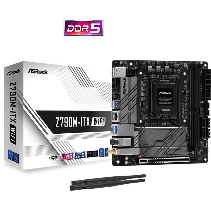 ASROCK Z790M-ITX WiFi (LGA 1700, Intel Z790, Mini ITX)