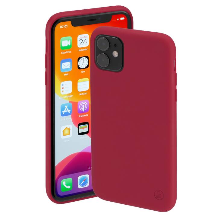 HAMA Backcover Finest Feel (iPhone 11, Rosso)
