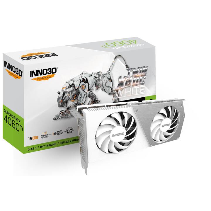INNO3D Twin X2 OC White Nvidia GeForce RTX 4060 Ti (16 Go)