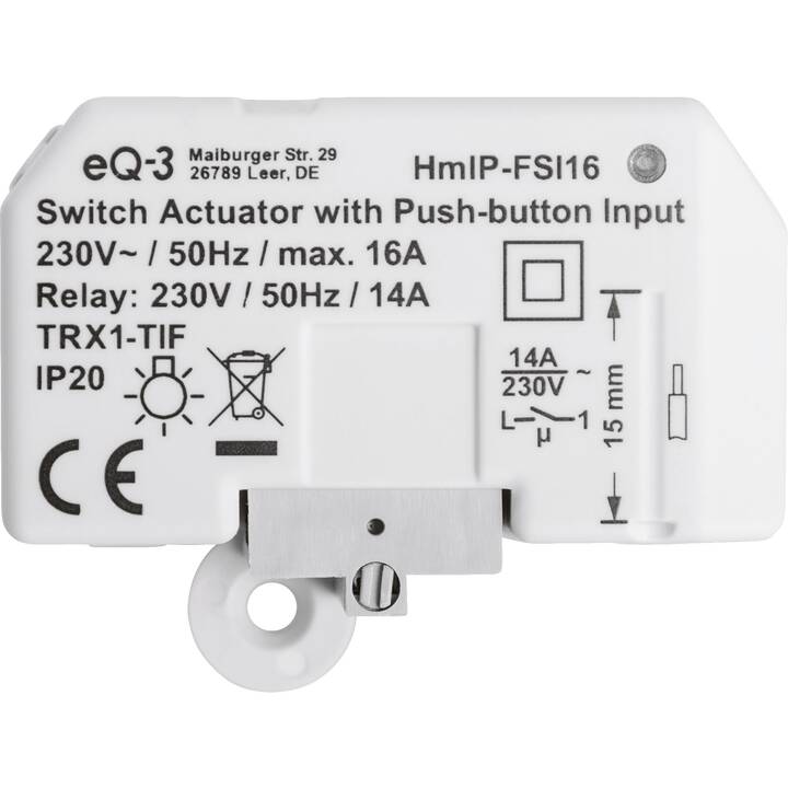 HOMEMATIC Actionneur d'interruption IP HMIP-FSI16