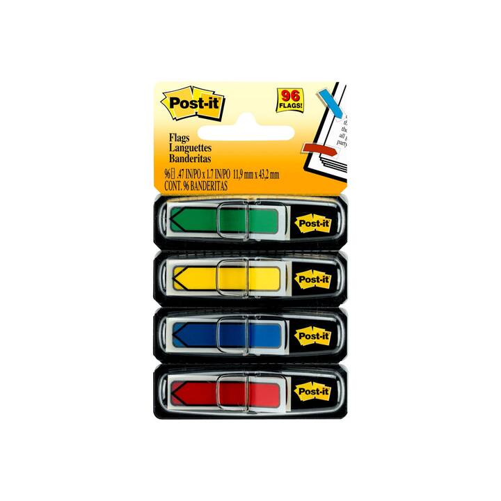 POST-IT Blocchetti memo Page Marker (4 x 24 foglio, Colori assortiti)