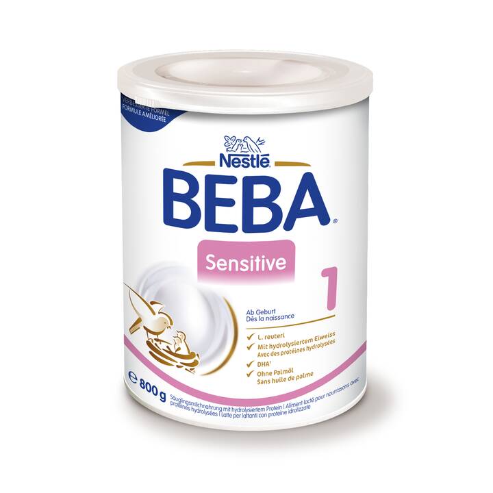 BEBA Beba Sensitive 1+ HMO Lait initial (800 g)